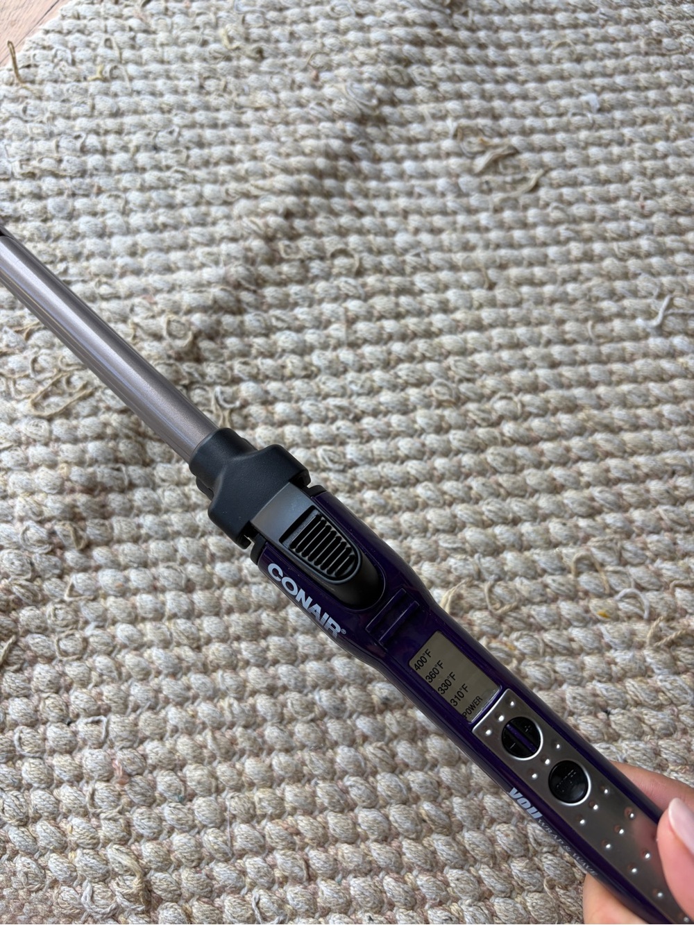 Conair Purple Curling Wand with Digital Controls